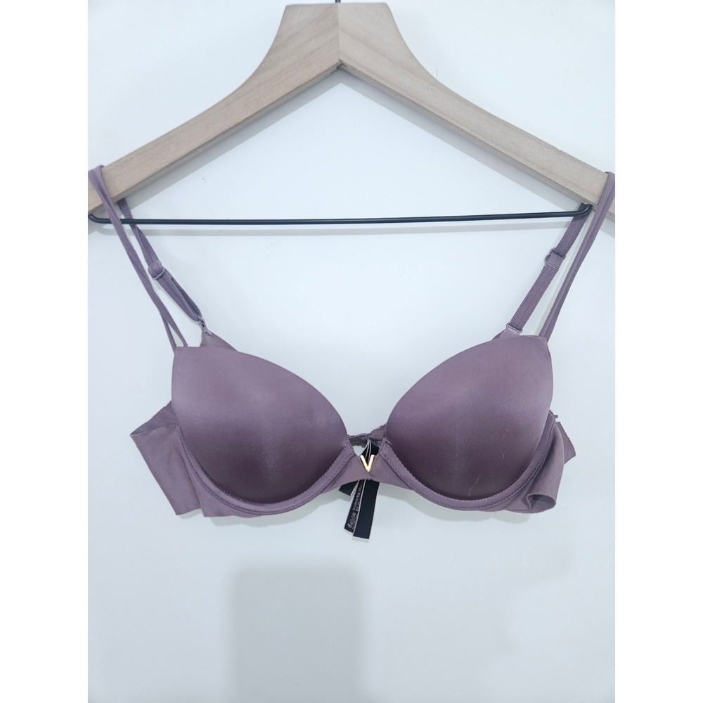 Victoria's Secret Very Sexy Push-Up Bra Mauve Purple V-Hardware 34B 373087-6W7‎